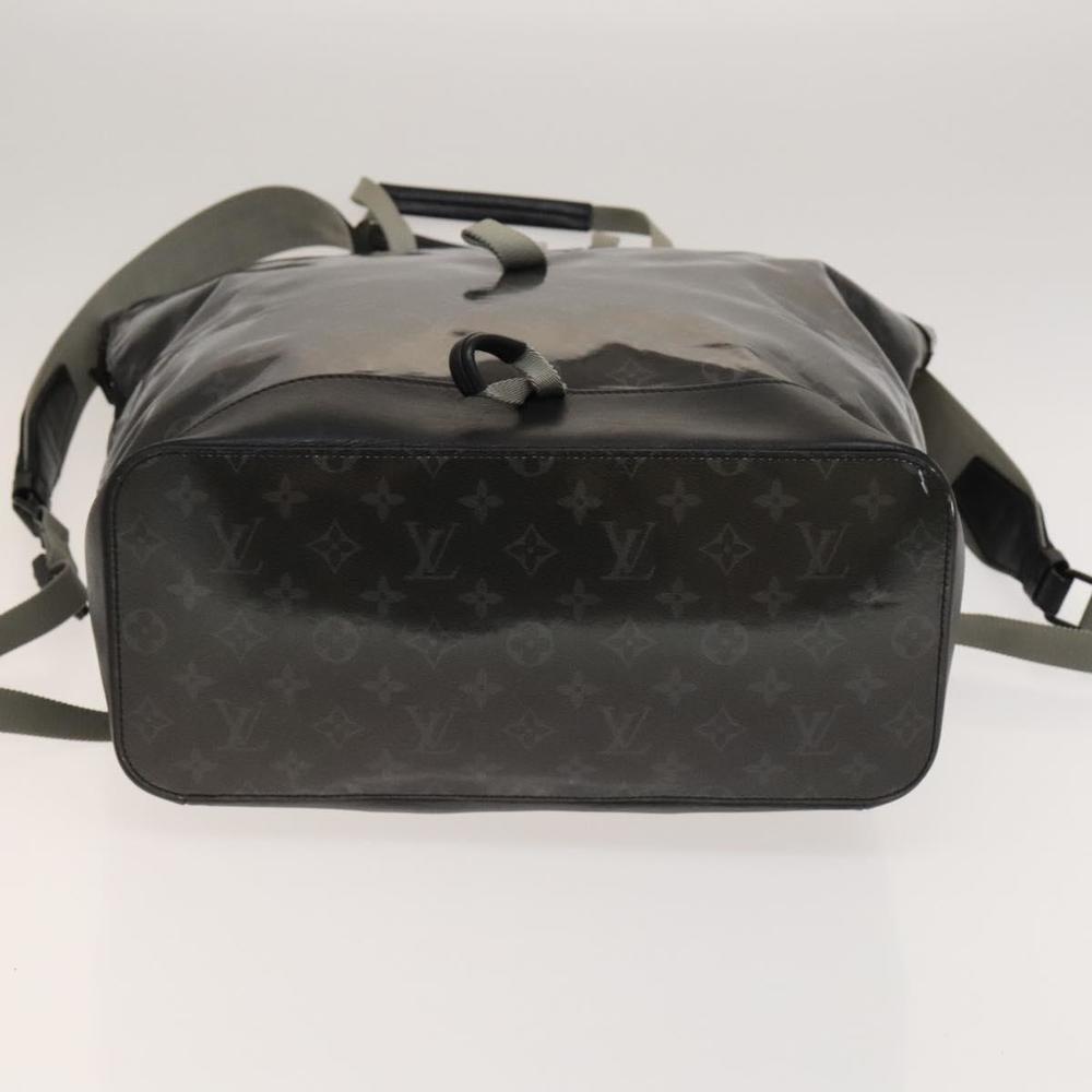 LOUIS VUITTON Monogram Eclipse Glaze Zipped Tote Backpack M43900 LV Auth 129972 - Picture 5 of 16